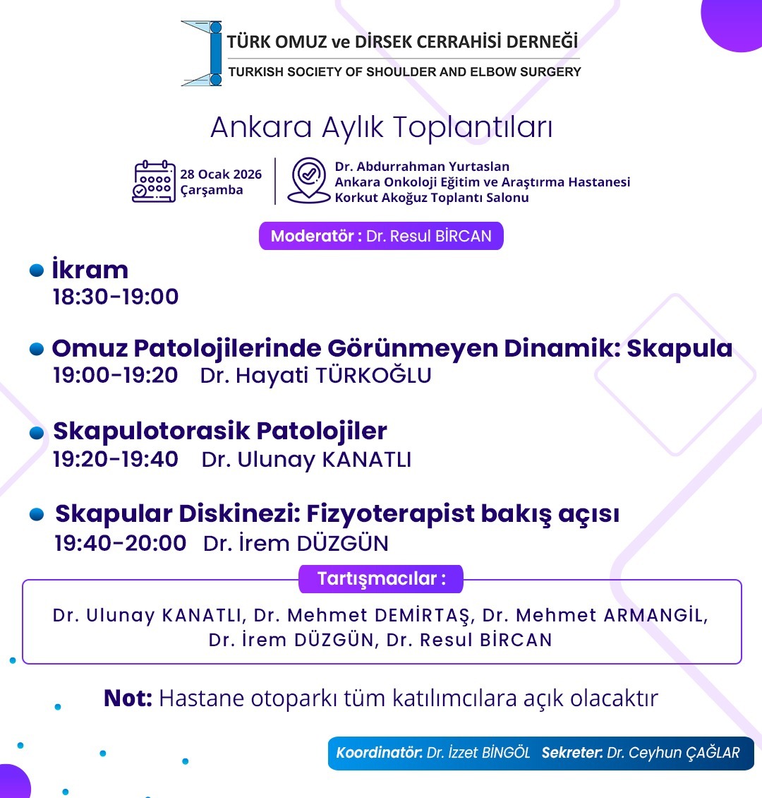 Ankara Aylık Toplantıları 28.02.2026