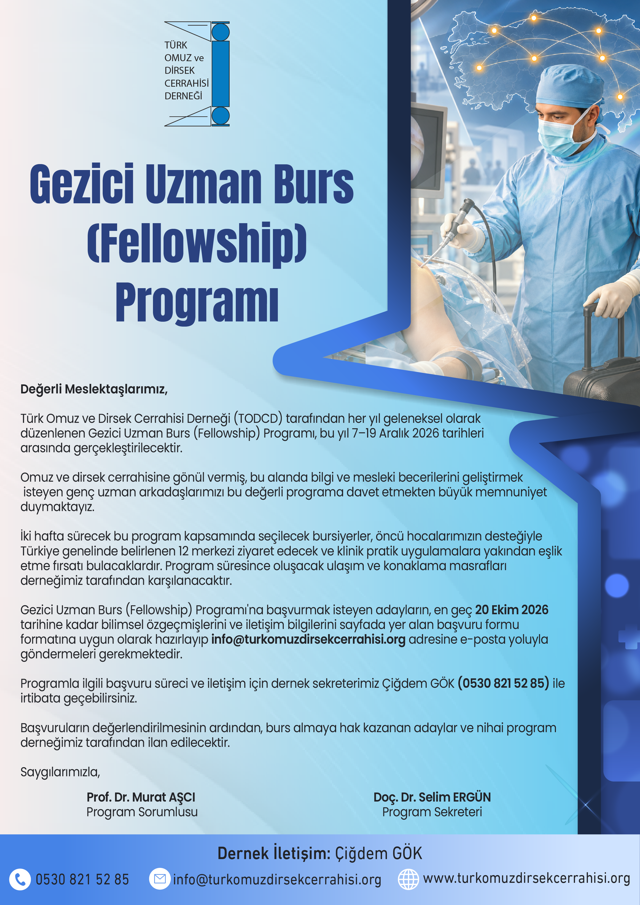 Gezici Uzman Burs ( Fellowship ) Programı